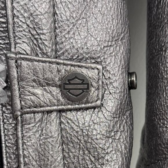 Harley-Davidson Women's Paradigm Triple Vent Leather Jacket -  98101-24VW - Picture 8 of 10